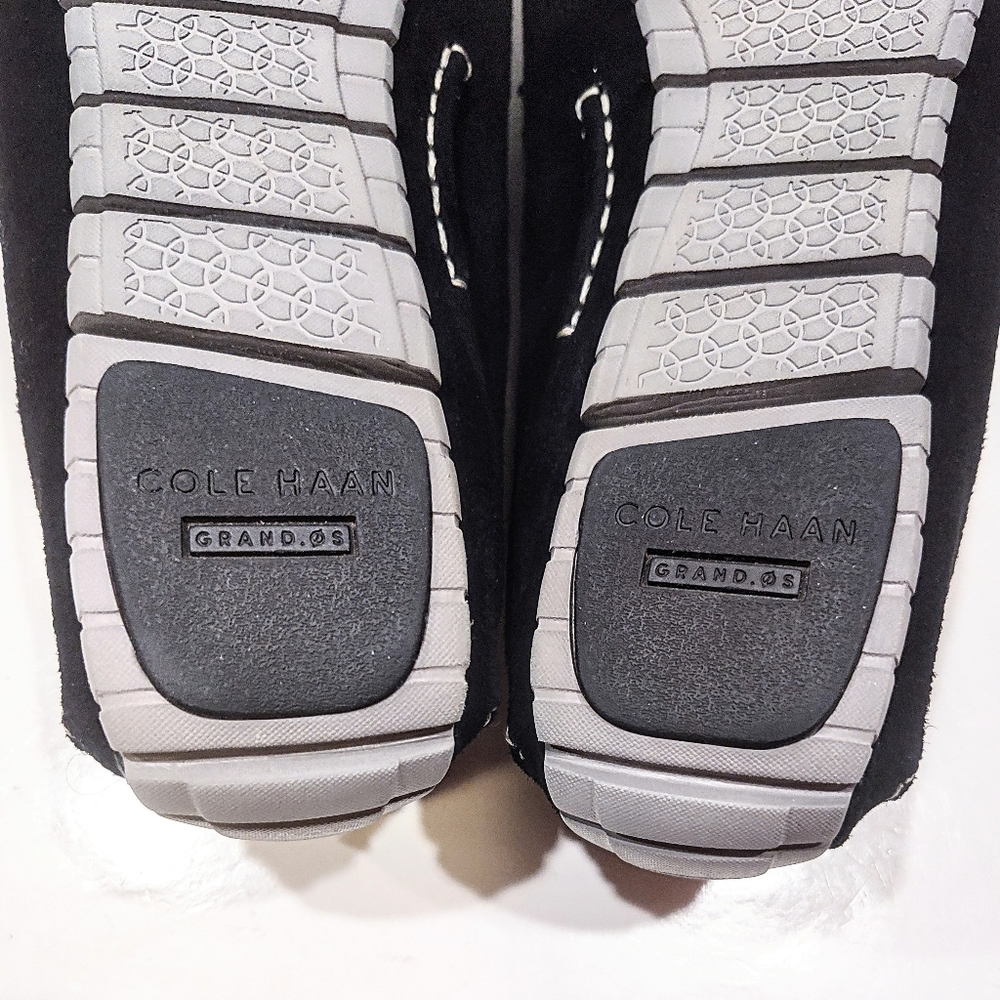 Cole Haan Zerogrand Camp Moc Driver Black Suede Mens 10M Loafers C25991 - Picture 9 of 14